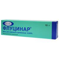 Флуцинар гель д/наружн. прим. 0.025% 15 г 1 шт.